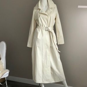 New with Tags €300 SCEE by TWINSET Ivory Long Trench Size S